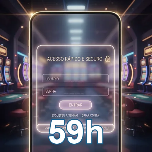 Celular com app oficial 59h em acesso direto no mobile