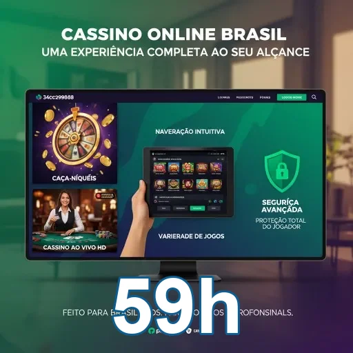 Celular com login rápido e interface segura da 59h