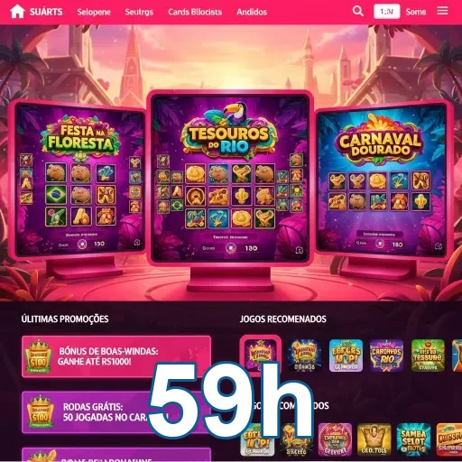 Tela com regras claras de promoções atuais no 59h